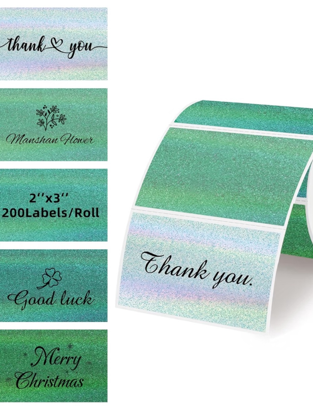 Set of 100 Handmade Custom Stickers Thank You Stickers Closet Stickers - Picture 10 of 11